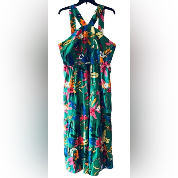 NWT J Crew Women's Printed Tiered Halter Mini Dress - Picture 9 of 16